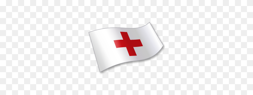 256x256 Значок Международного Флага Красного Креста, Флаги Vista, Набор Иконок, Значки Земли - Американский Красный Крест Png