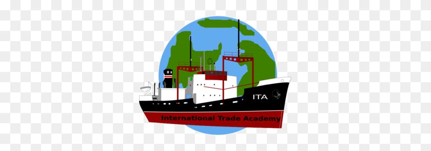 297x234 International Trade Boat And Earth Clip Art - Trade Clipart