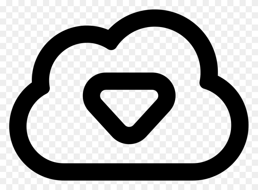 981x704 Internet Download Cloud Outline Png Icon Free Download - Cloud Outline PNG