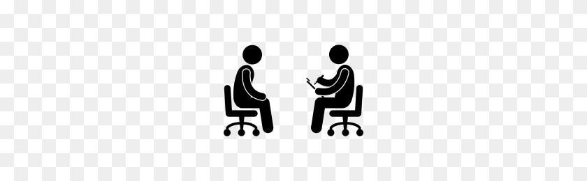 200x200 Interview Icons Noun Project - Interview PNG