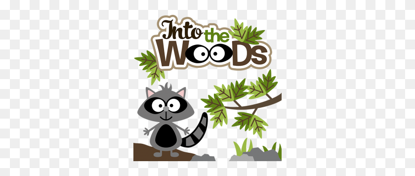 300x296 Into The Woods Para Scrapbooking Camping Svgs Cute - Cute Raccoon Clipart
