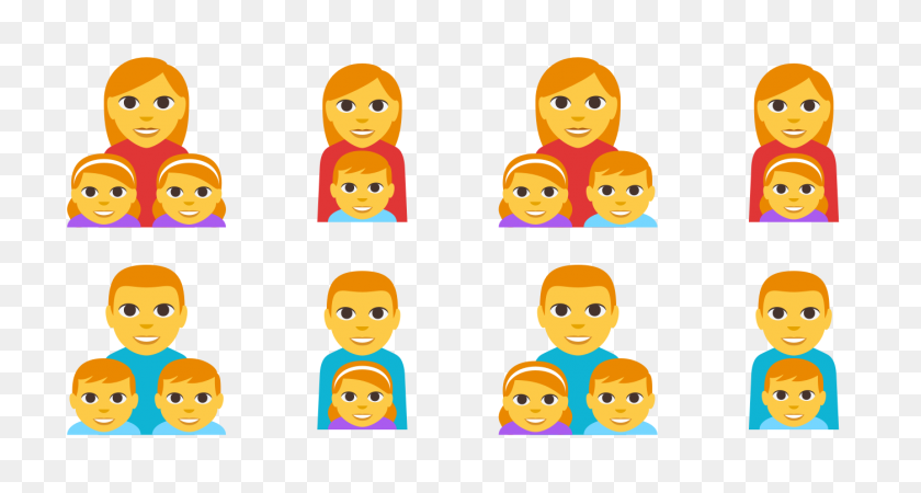 1400x700 Introducing Emojione Emojione Blog - Family Emoji PNG