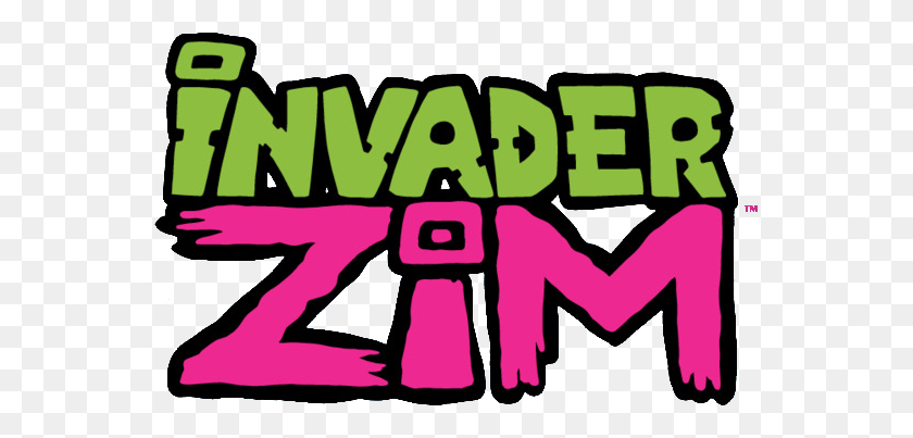 555x343 Invader Zim Comic Logo - Comic PNG