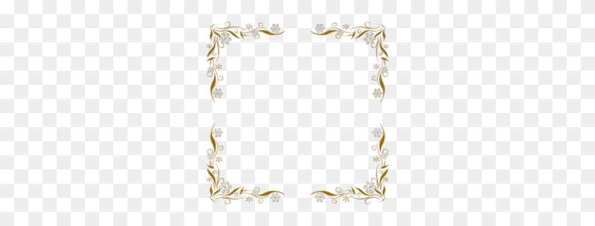260x260 Inventation Red Frame Clipart - Gold Picture Frame PNG