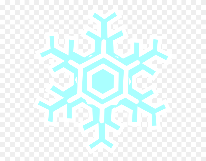 570x598 Inverted Snowflake Clip Arts Download - Snowflake Clipart PNG