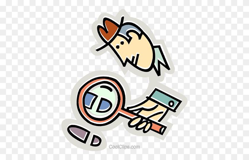 426x480 Investigation And Research Royalty Free Vector Clip Art - Research Clipart