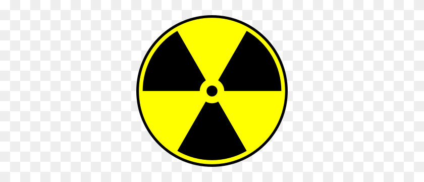 300x300 Символ Опасности Ионизирующего Излучения Атомных Электростанций - Ядерная Энергия Клипарт