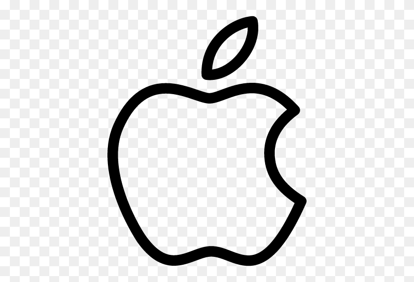 512x512 Ios Icono De Apple Línea Iconset Iconsmind - Icono De Apple Png