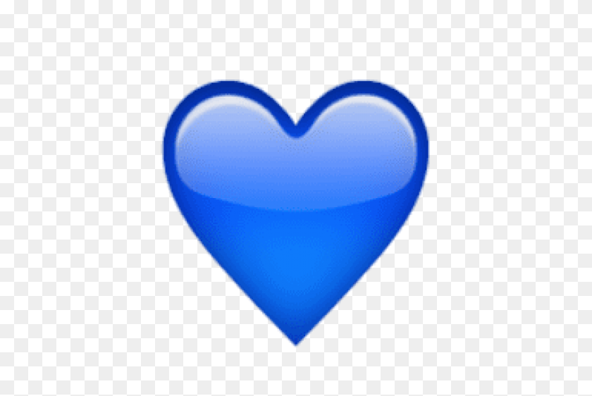 480x502 Ios Emoji Blue Heart Png - Голубое Сердце Png