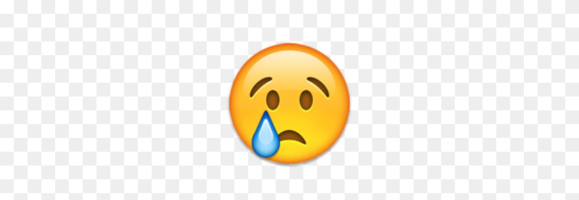 220x230 Иос Emoji Плачущее Лицо - Плач Emoji Png