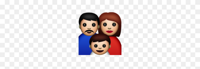 220x230 Ios Emoji De La Familia - Familia Emoji Png
