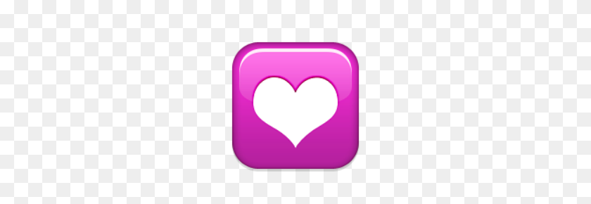 220x230 Ios Emoji Heart Decoration - Pink Heart Emoji PNG
