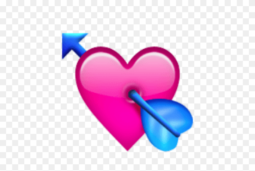 480x502 Ios Emoji Heart With Arrow Png - Heart Arrow PNG