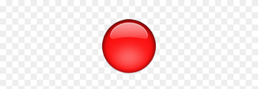 220x230 Иос Смайлики Большой Красный Круг - Красный Круг Png