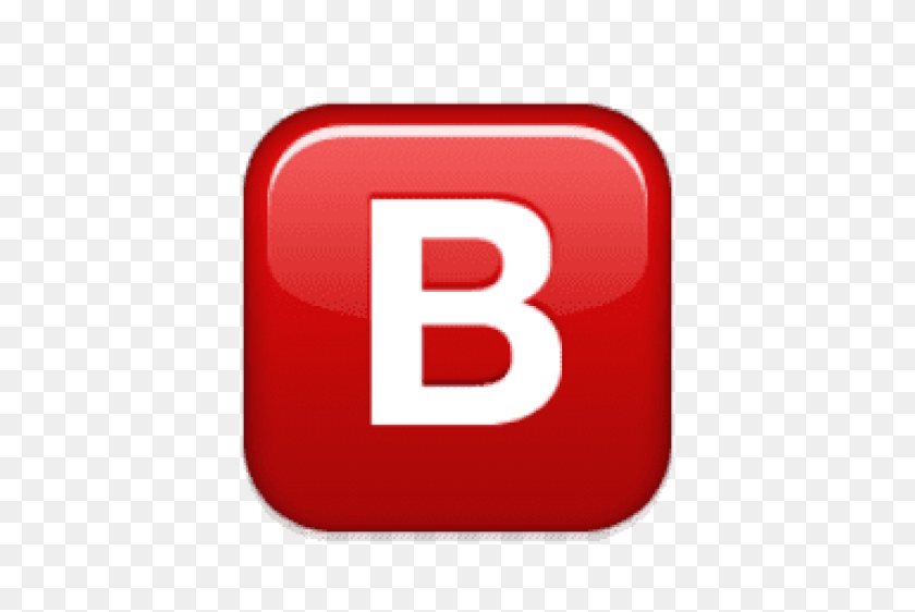 480x502 Ios Emoji Negative Squared Latin Capital Letter B Png - Letter B PNG