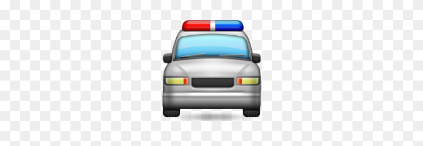 220x230 Ios Emoji Oncoming Police Car - Cop Car PNG