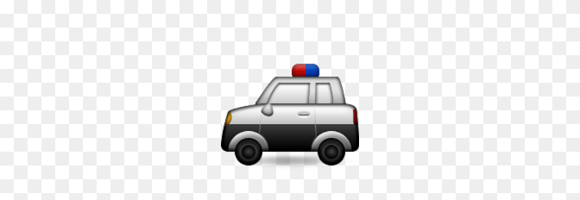 220x230 Ios Emoji Police Car - Cop Car PNG
