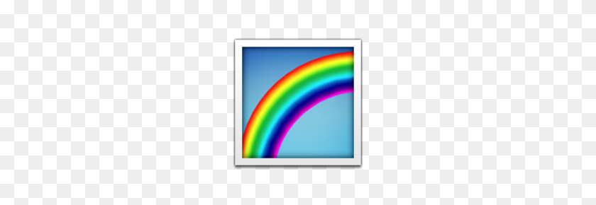 220x230 Ios Emoji Rainbow - Rainbow Emoji PNG