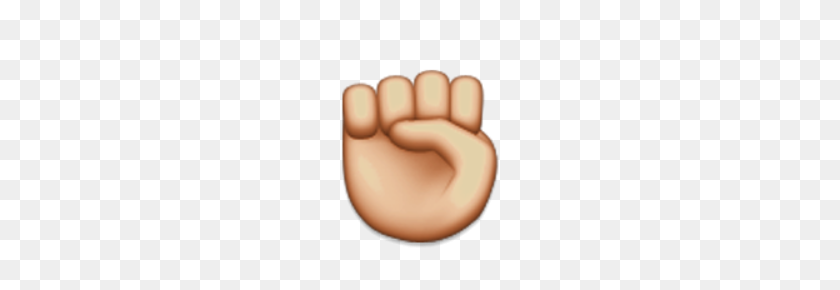 220x230 Ios Emoji Raised Fist - Raised Fist Clip Art