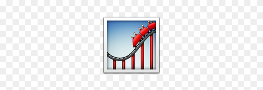 220x230 Ios Emoji Roller Coaster - Rollercoaster PNG