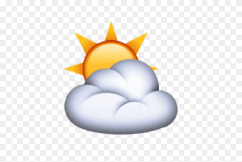 480x502 Ios Emoji Sun Behind Cloud Png - Ring Emoji PNG