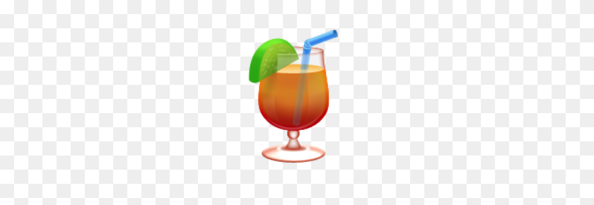 220x230 Ios Emoji Tropical Drink - Tropical Drink PNG