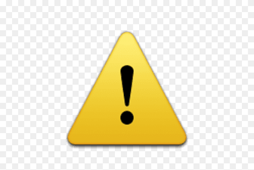 480x502 Ios Emoji Warning Sign Png - Warning Sign PNG