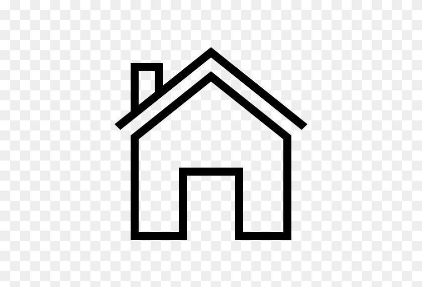 512x512 Ios Home Outline - House Outline PNG