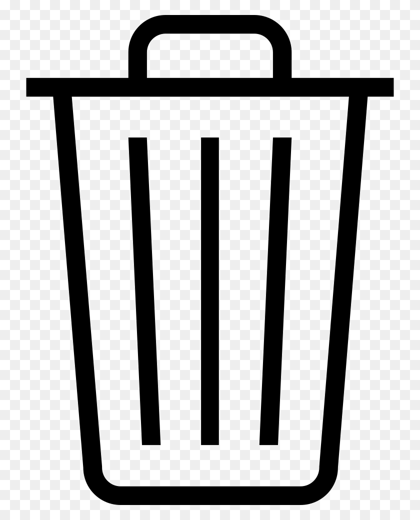 736x980 Ios Trash Outline Png Icon Free Download - Trash Icon PNG