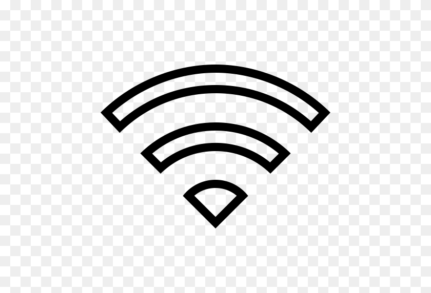 512x512 Ios Wifi Outline, Wifi Icon With Png And Vector Format For Free - Wifi Icon PNG
