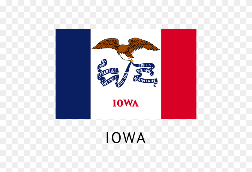 512x512 Bandera Del Estado De Iowa - Logotipo Del Estado De Iowa Png