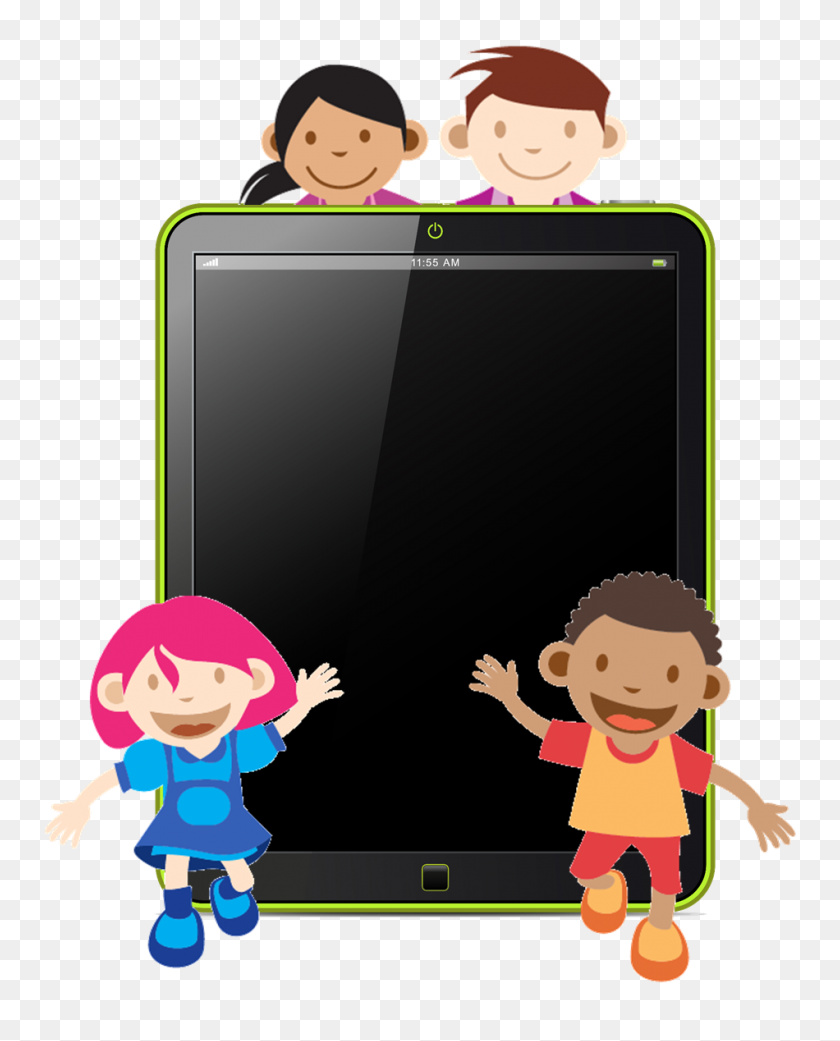 950x1195 Ipad Clipart Cute Kid - Niños Compartiendo Imágenes Prediseñadas
