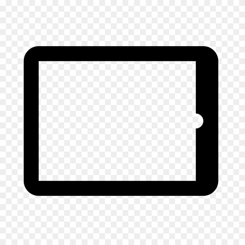 1600x1600 Ipad Icon - White Ipad PNG