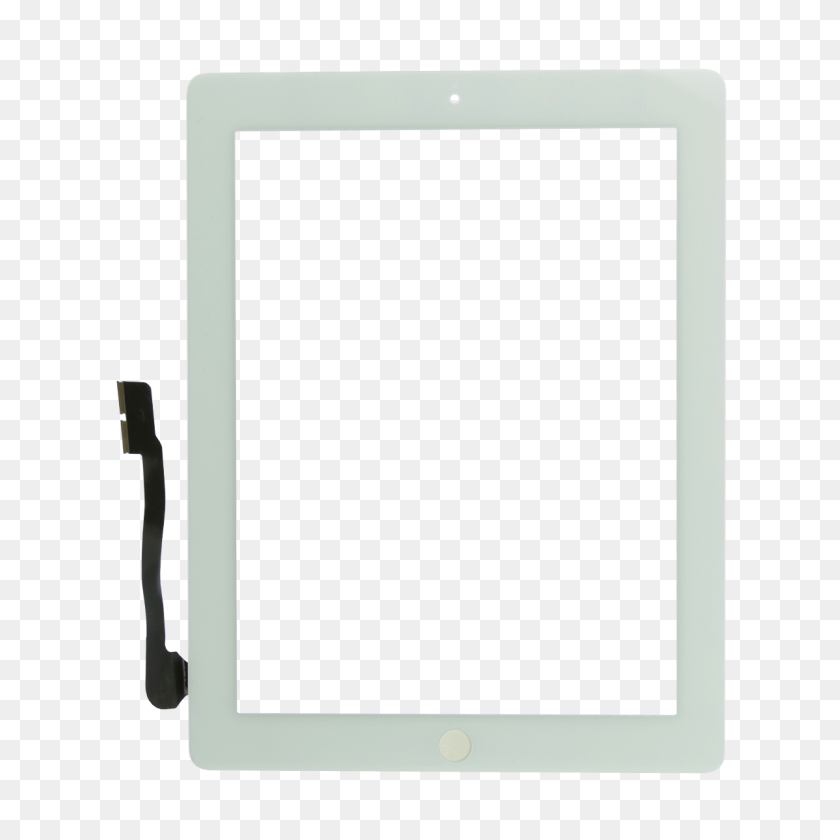 1200x1200 Ipad White Touch Screen Digitizer With Home Button Assembly - White Ipad PNG