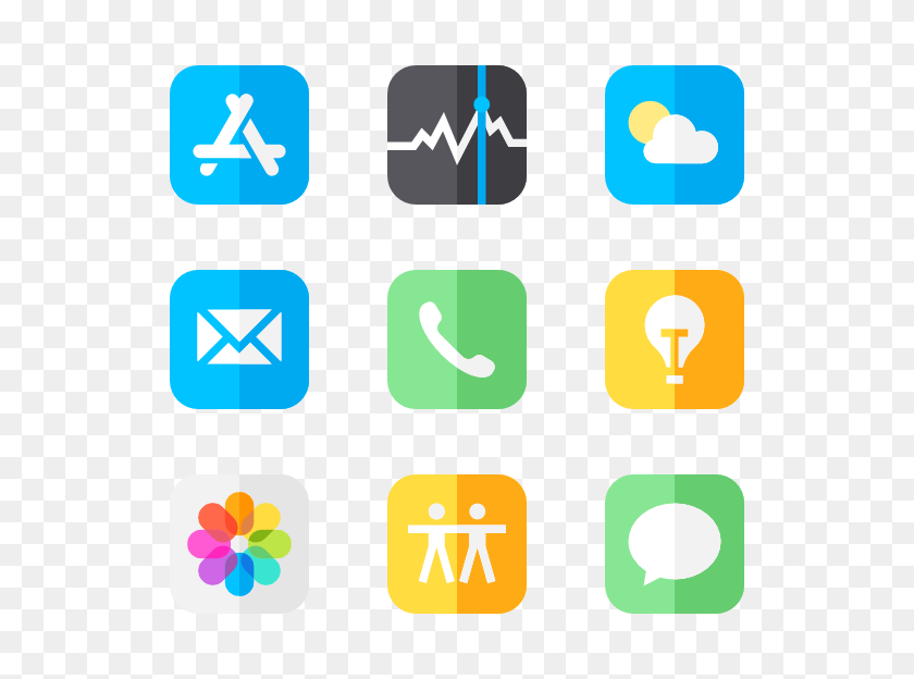 600x564 Iphone Apple Icons - Iphone Vector PNG
