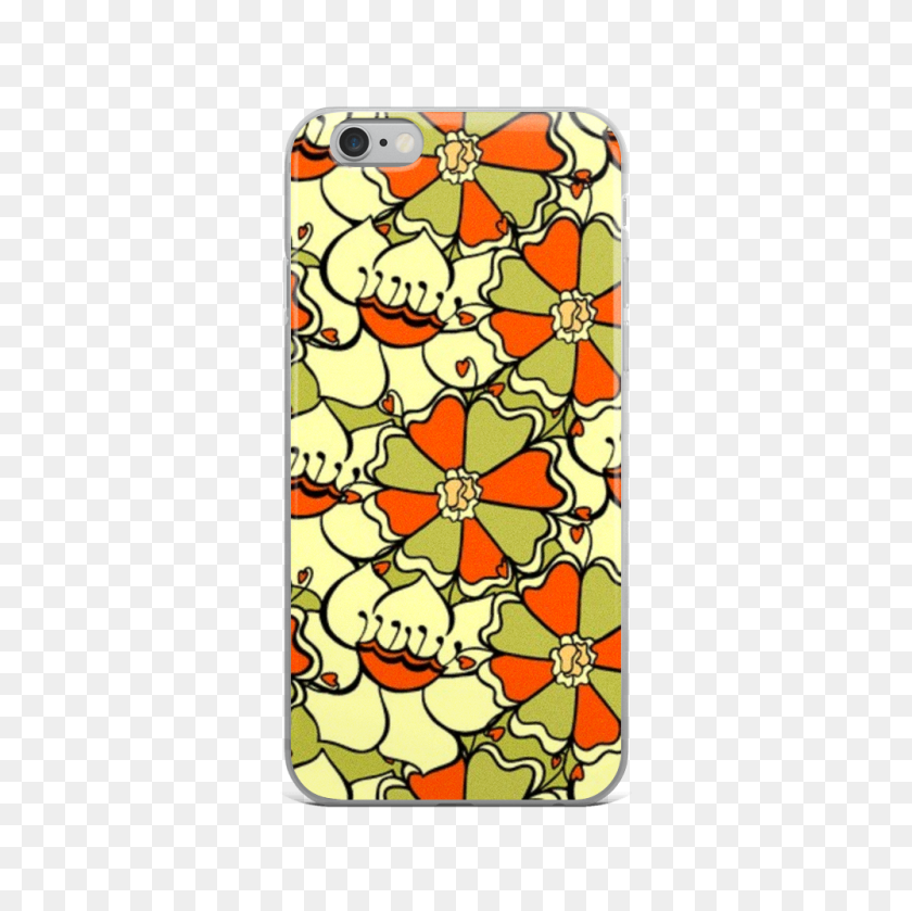 1000x1000 Iphone Case Hand Drawn Floral Pattern, Decorative Flowers - Floral Pattern PNG