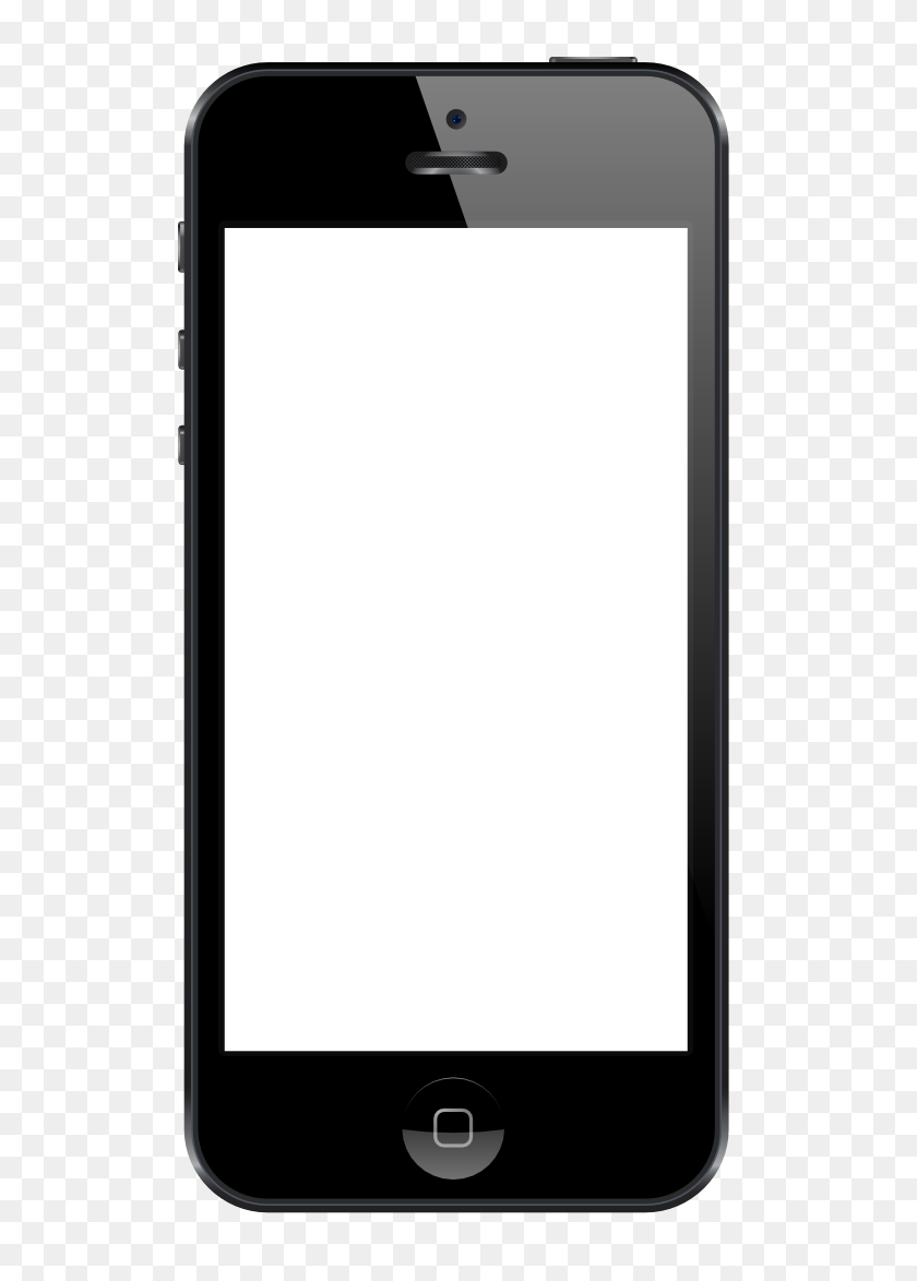 555x1114 Iphone Cell Phone Clipart - Cell Phone Clipart Free