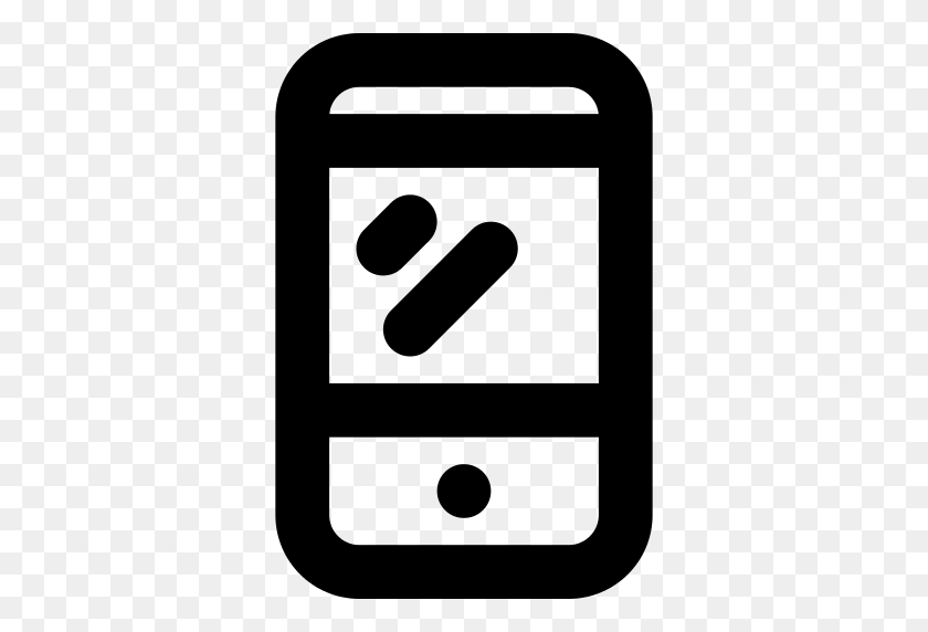 512x512 Значок Мобильного Телефона Iphone Png - Мобильный Телефон Png