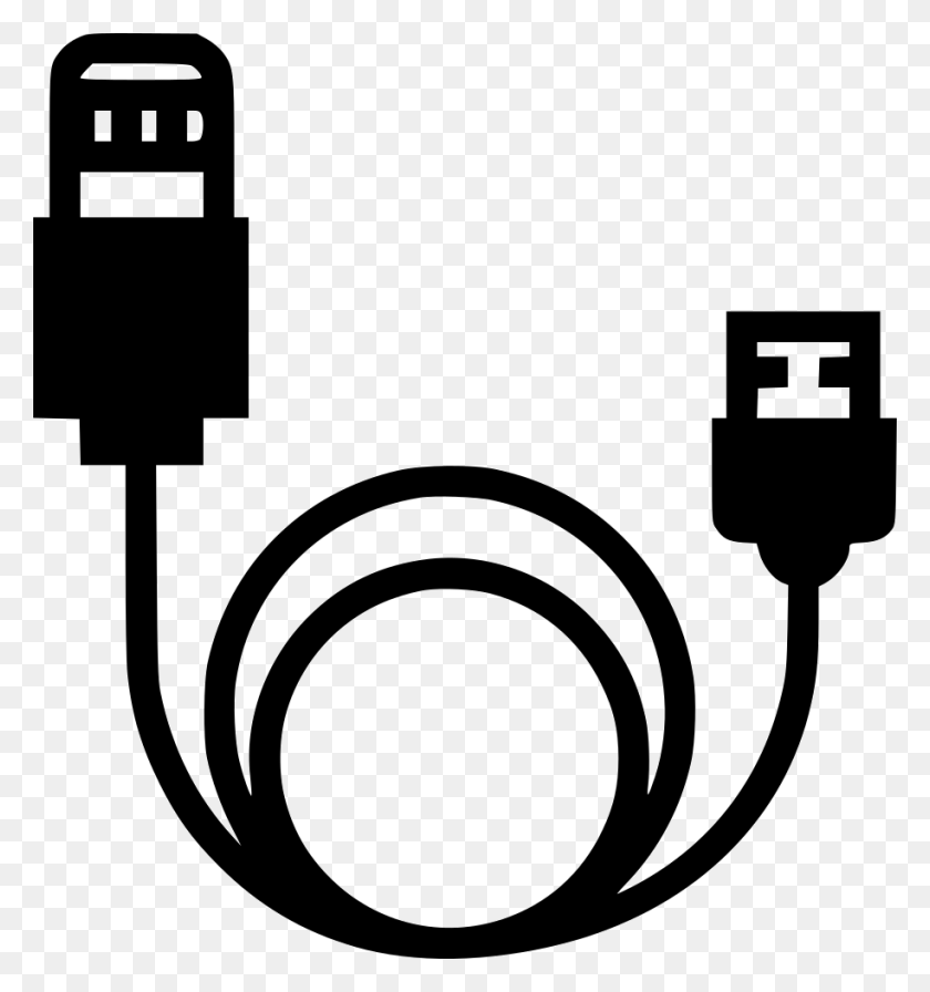 914x980 Iphone Charging Cable Png Icon Free Download - Cable PNG