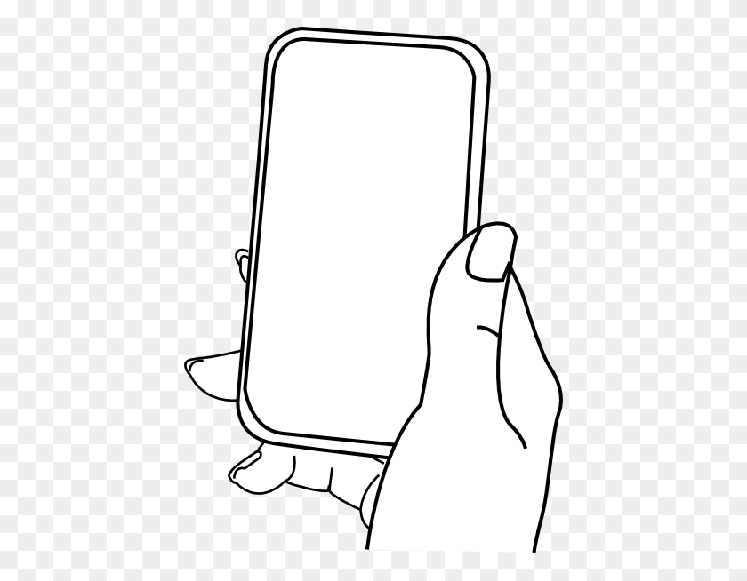 426x594 Iphone Hold Clip Art - Hold Clipart