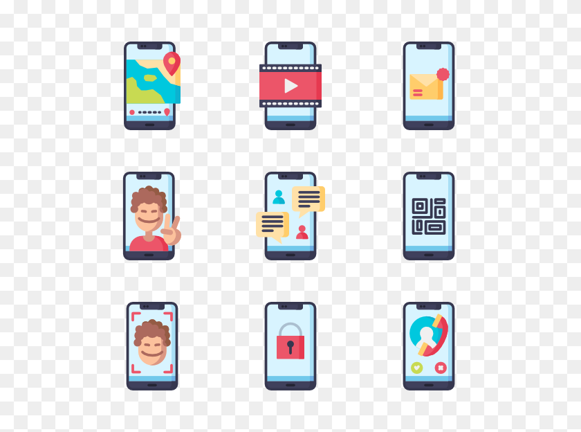 600x564 Iphone Icon Packs - Iphone PNG Image
