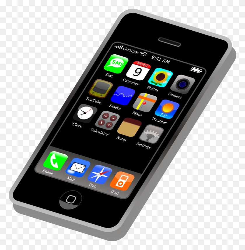 999x1020 Iphone Ipad Clipart Png - Ipad Clipart Free