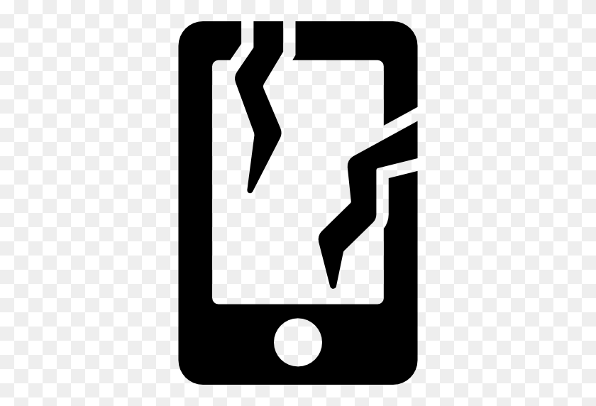 512x512 Ремонт Iphone Ipad, Замена Экрана, Ремонт Кнопки Питания - Трещина Экрана Png