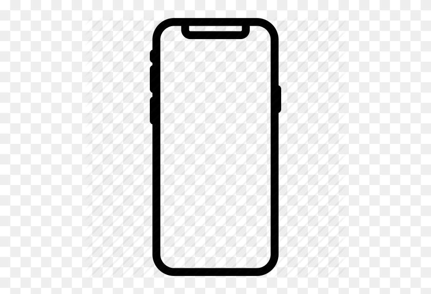 512x512 Iphone, Iphone Iphone Iphone X, Telephone Icon - Iphone 10 PNG
