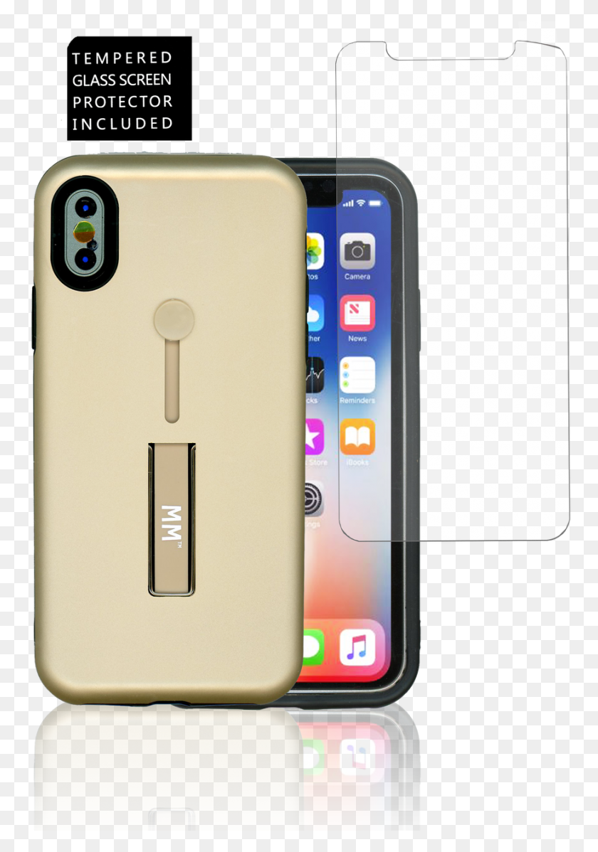 877x1280 Iphone Mm Slim Kickstand Gold - Iphone 10 PNG