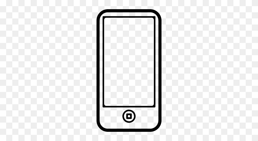 400x400 Iphone Outline Vector - Iphone Outline PNG