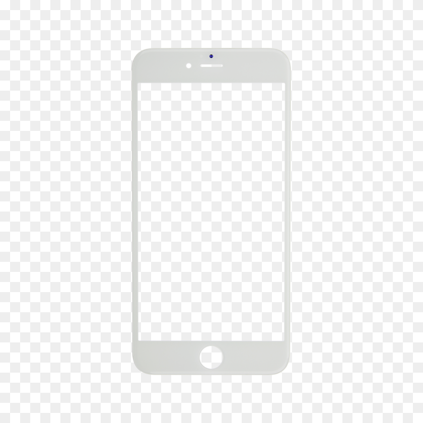 1200x1200 Iphone Plus Pantalla De Lente De Cristal Blanco Y Marco Frontal - Marco De Iphone Png