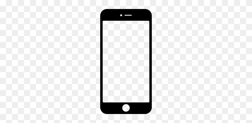 350x350 Iphone Png Черно-Белый Прозрачный Iphone Черный И Белый - Экран Iphone Png