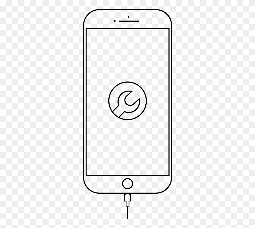 294x690 Замена Аккумулятора Экрана Iphone - Трещина Экрана Png