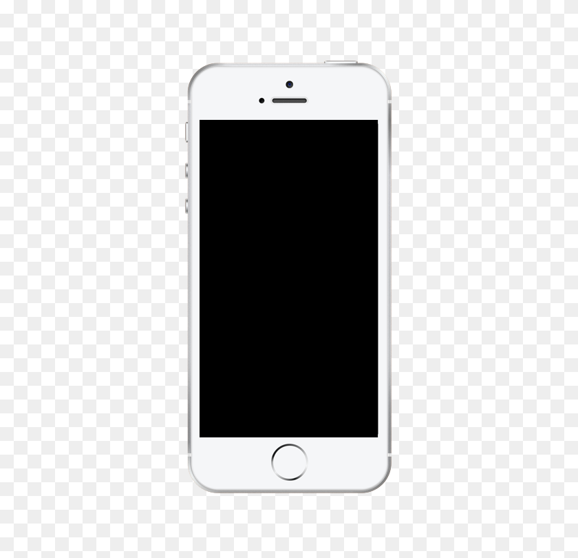 750x750 Iphone Se Silver Mock Up - Экран Iphone Png